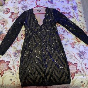 Black cocktail dress